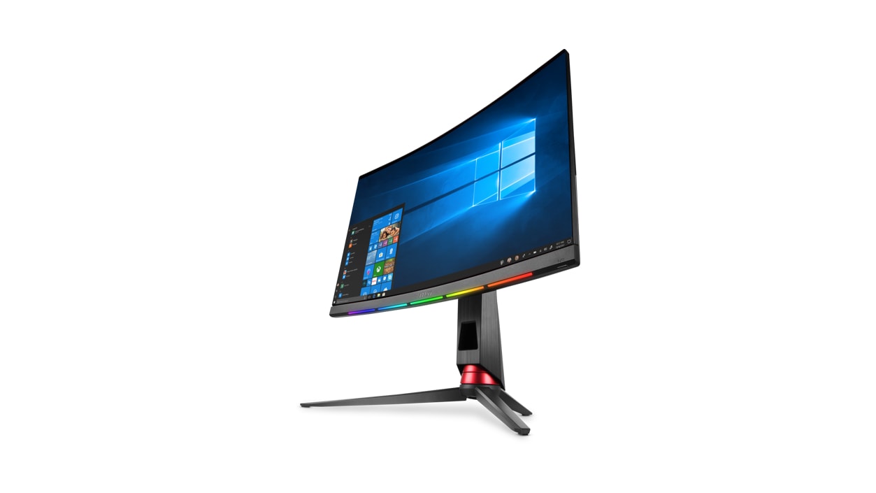 Right front angled view of MSI Gaming Monitor Optix MPG27CQ