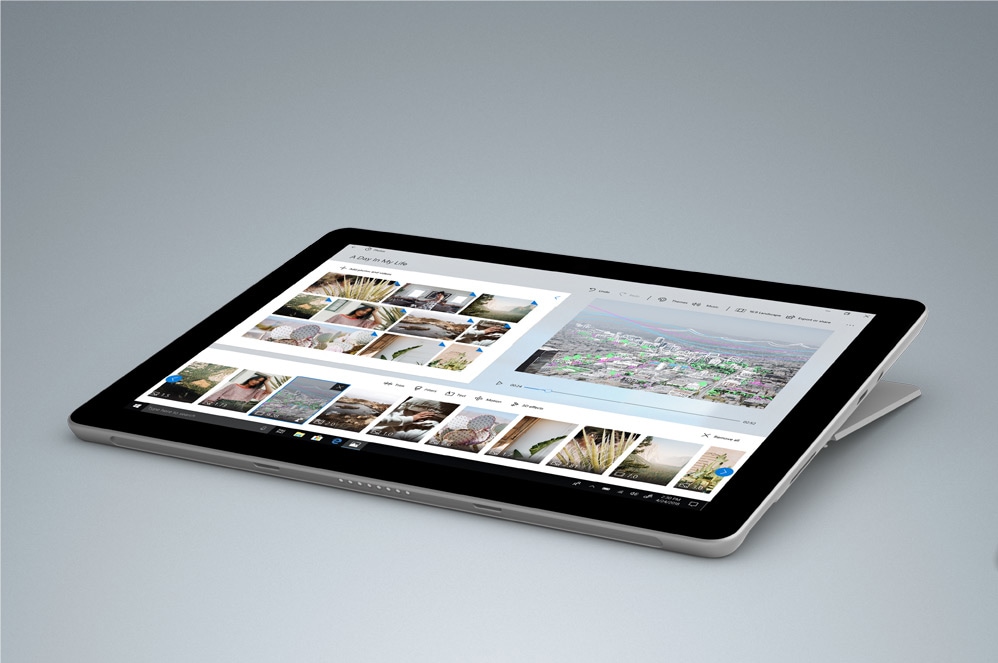 Surface Go with Photos app