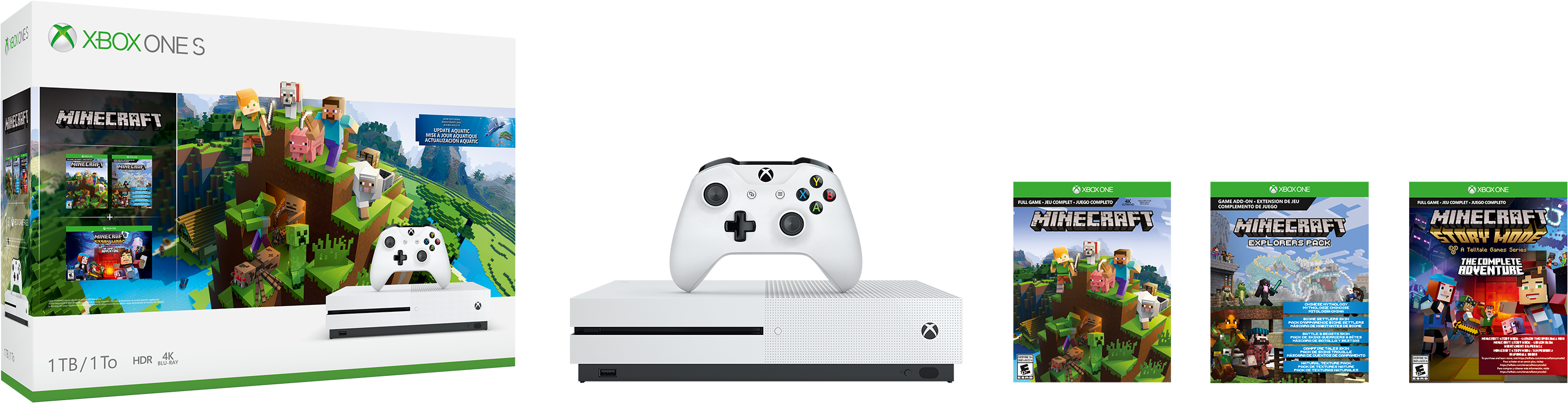 Buy Xbox One S 1TB Console – Minecraft Bundle - Microsoft