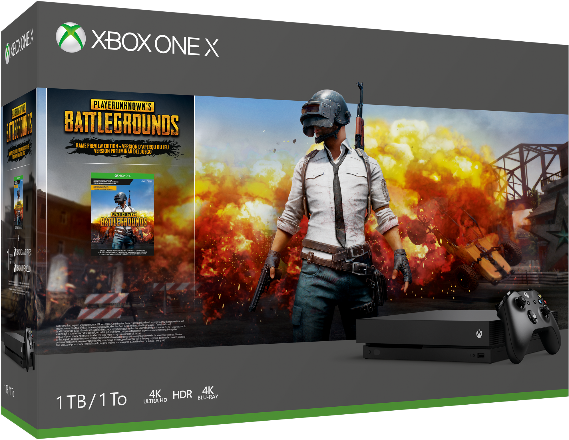 Xbox One X PLAYERUNKNOWN'S BATTLEGROUNDS Bundle (1TB) – Xbox One