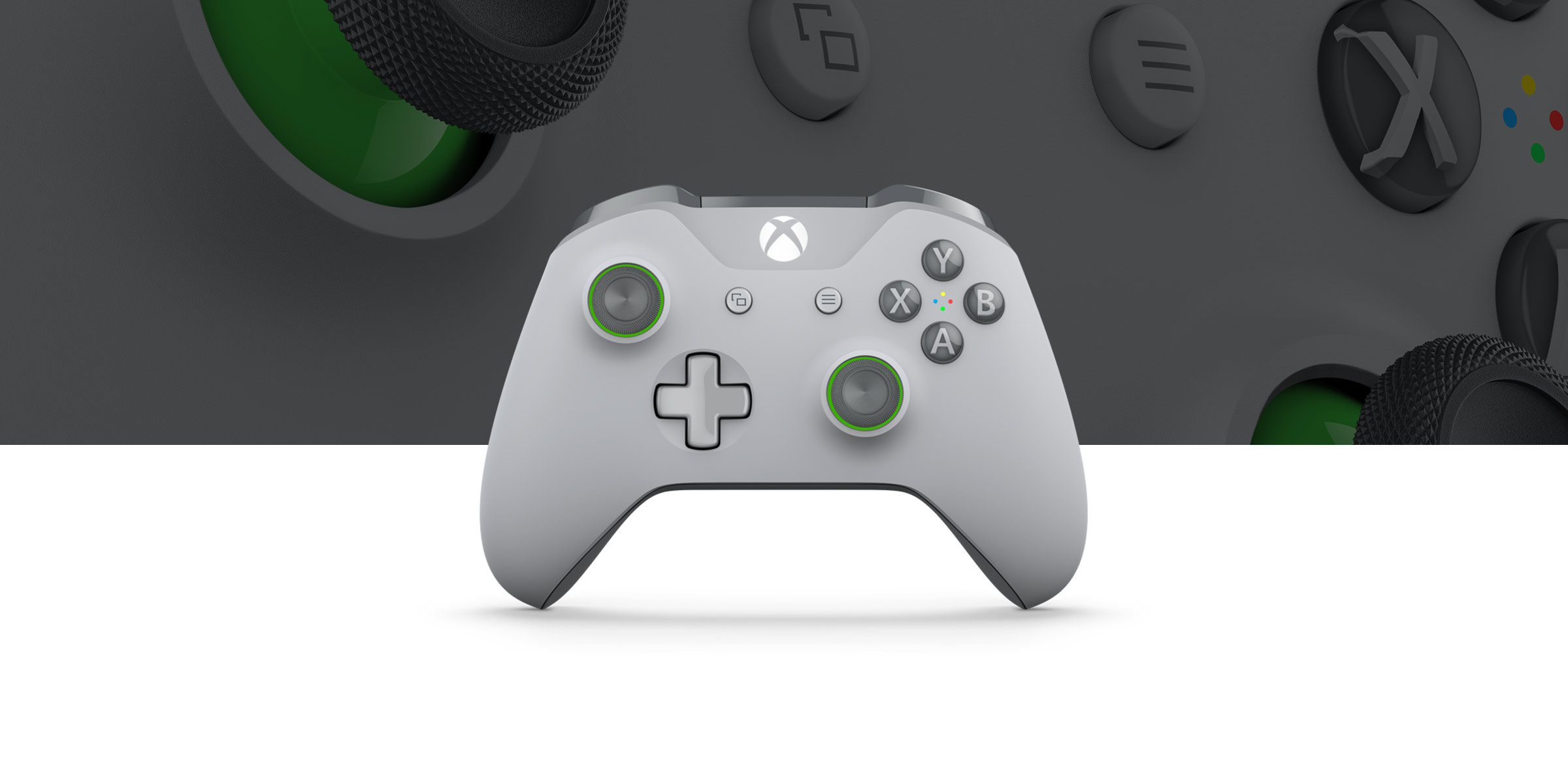 green wireless xbox one controller