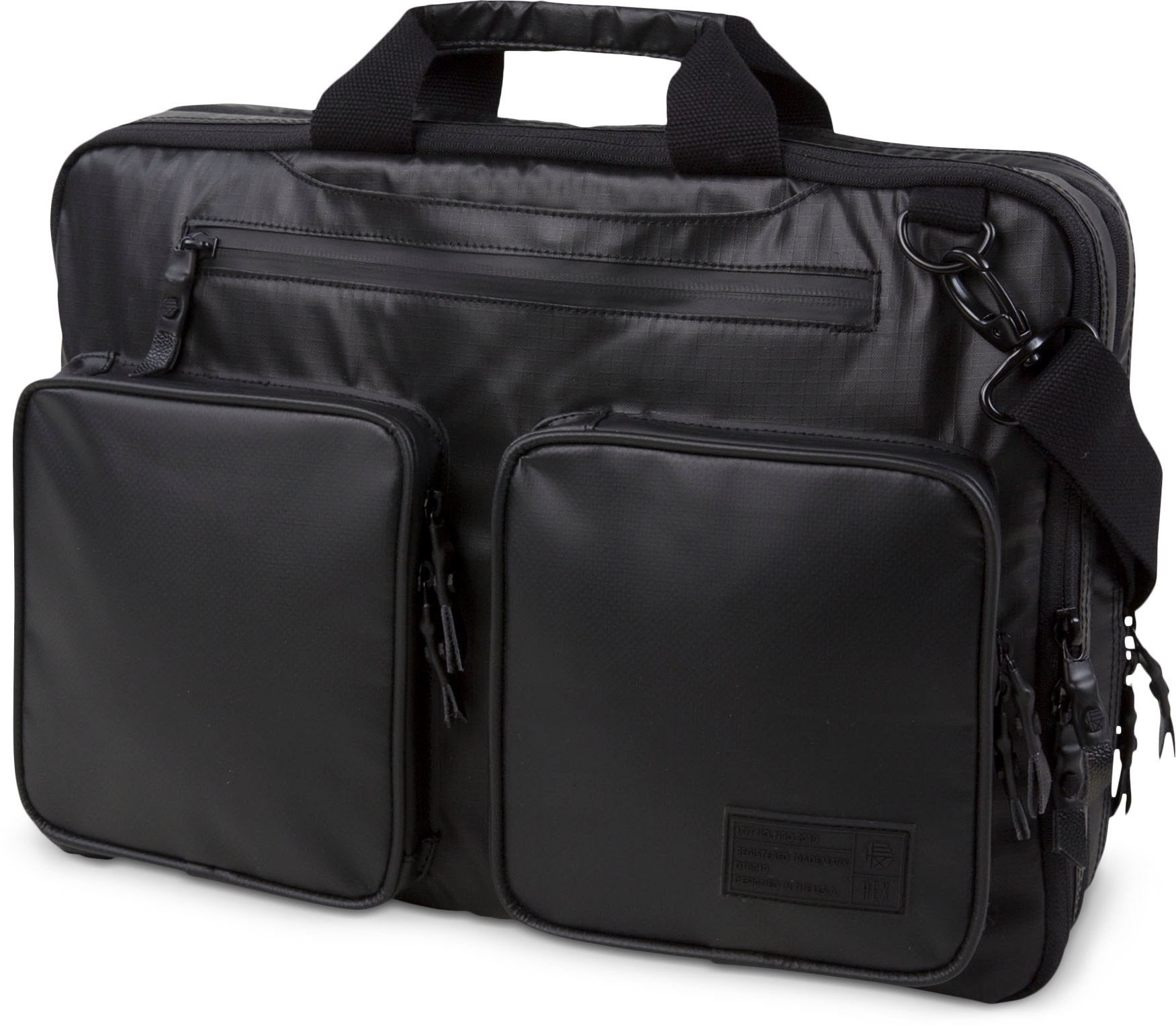 hex nero expandable laptop briefcase