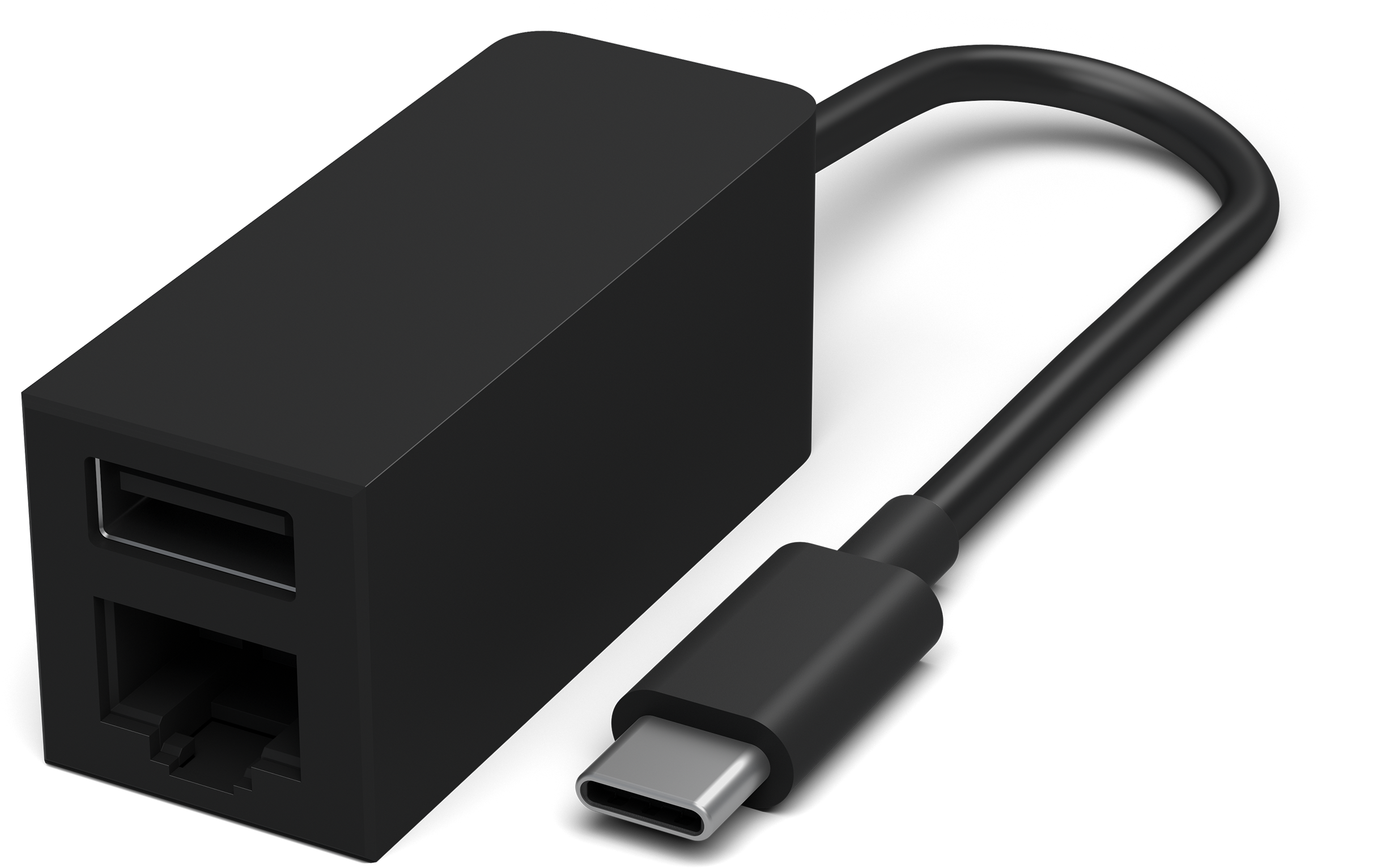 Surface USB-C naar Ethernet- en USB-adapter