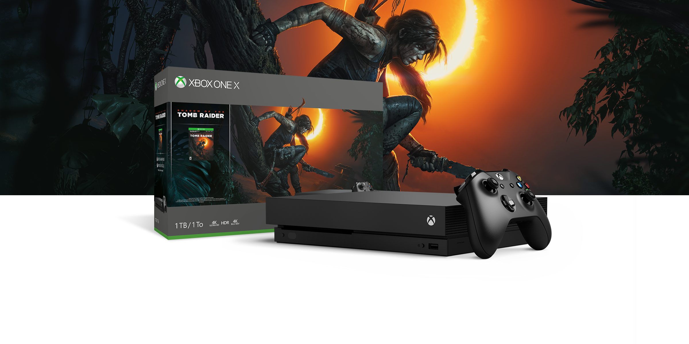 Xbox One X 1TB Console - Shadow of the Tomb Raider Bundle