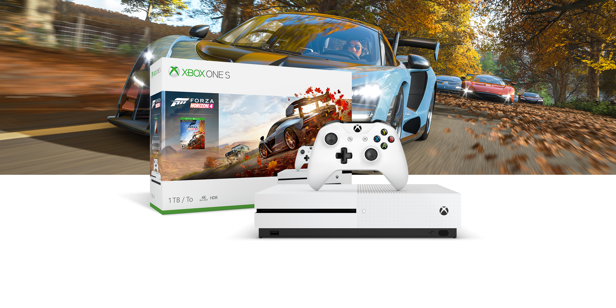Xbox One S 1TB Console - Forza Horizon 4 Bundle
