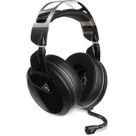 Front right view of the Turtle Beach Elite Atlas Pro headset with the mic