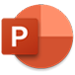 PowerPoint logo, the PowerPoint home page