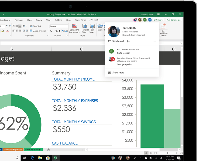 Microsoft Excel 2018 price