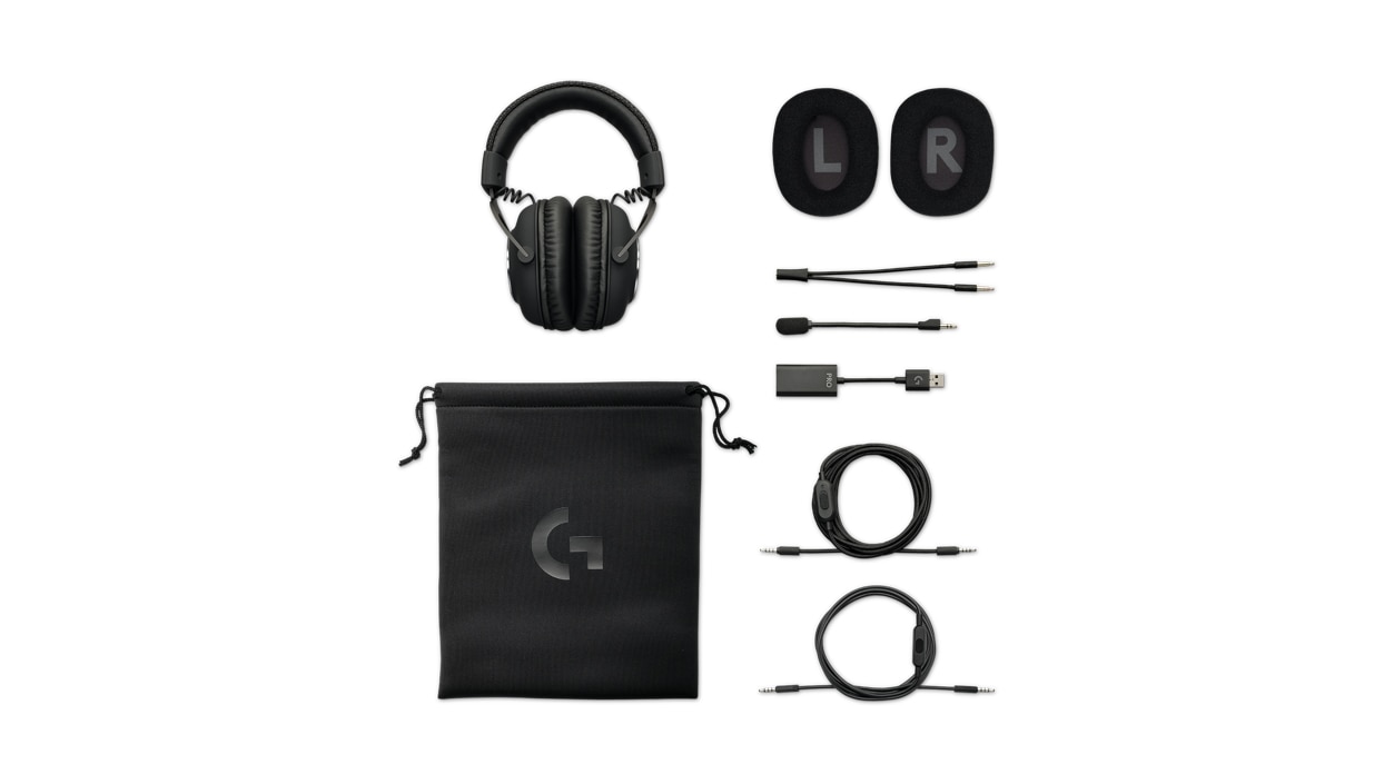 Accessories of the Logitech PRO X Gaming Headset
