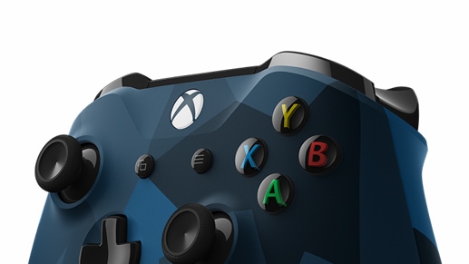 Left angled view of the controller showing button details 