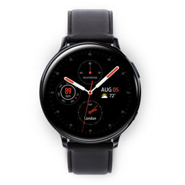 Galaxy Watch Active 2 40 mm in black front view