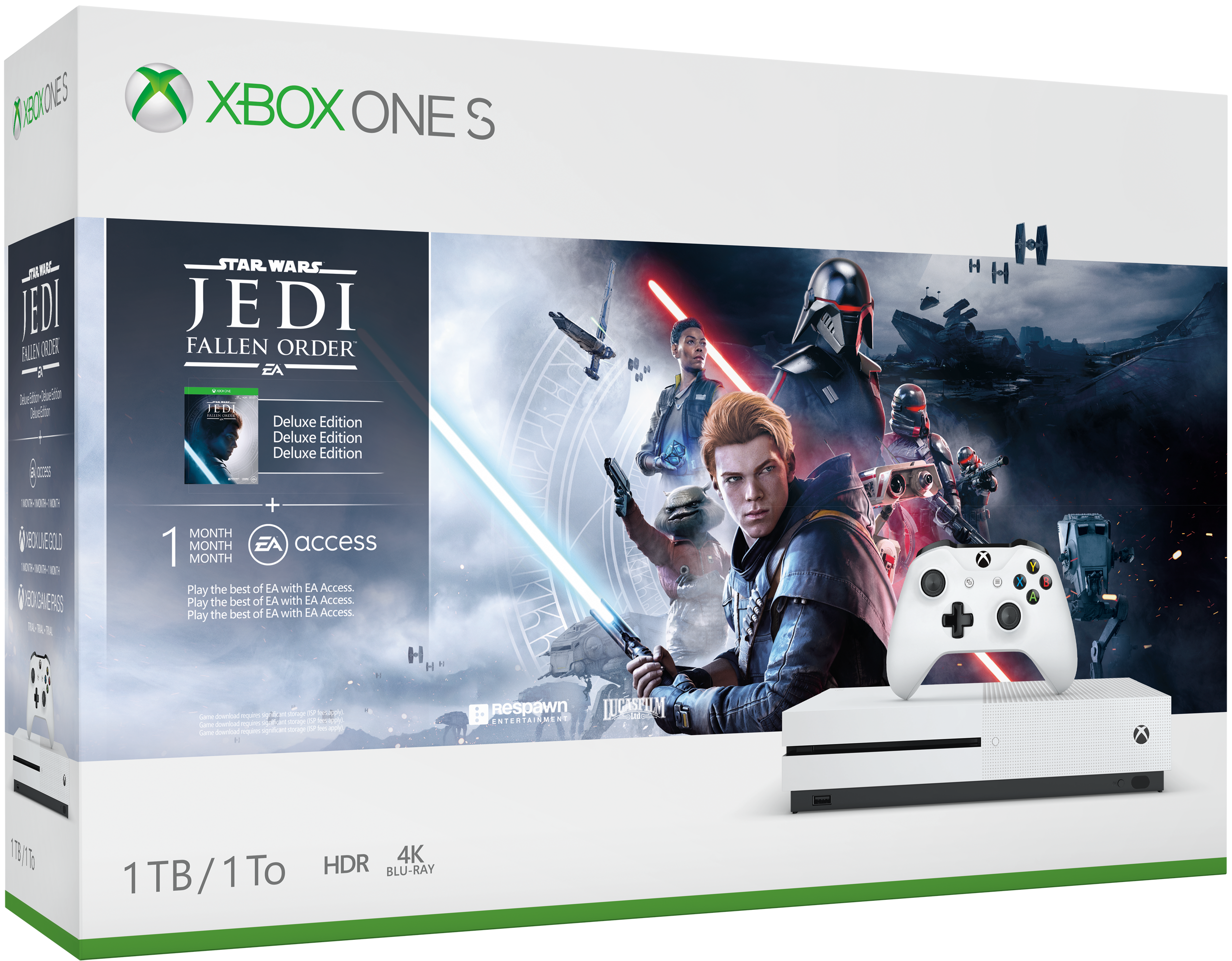 Xbox One S 1TB 本体 - Star Wars ジェダイ：フォールン・オーダー＆trade; バンドル　Xbox ゲーム機 格安 セール