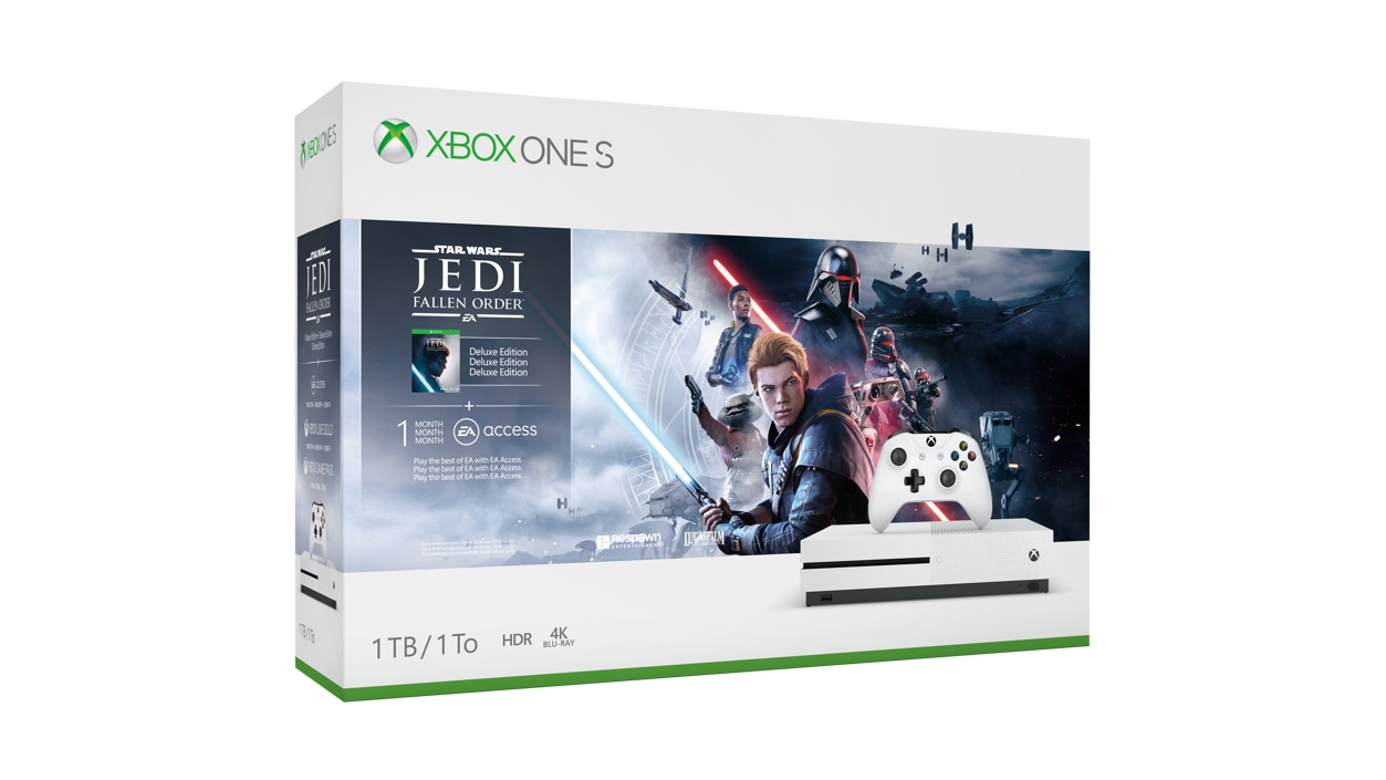 comprar Ventilación Anuncio Xbox One S 1TB Console – Star Wars Jedi: Fallen Order™ Bundle