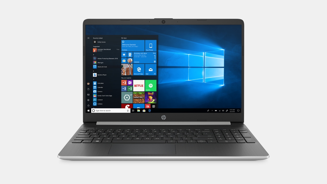 Front view of HP Laptop 15 dy1751ms i5 