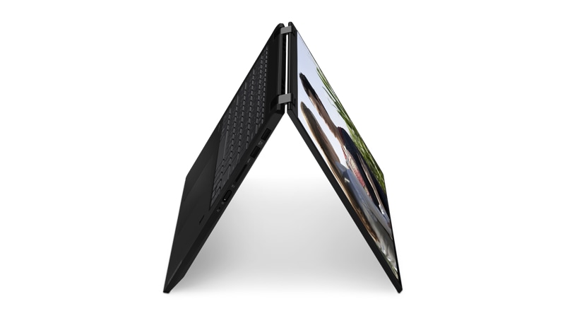 Lenovo Flex 14 2-in-1 Laptop tented side view