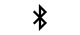 O pictogramă cu un simbol Bluetooth