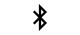 An icon of a Bluetooth symbol