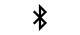 Icono del símbolo de Bluetooth<br/>