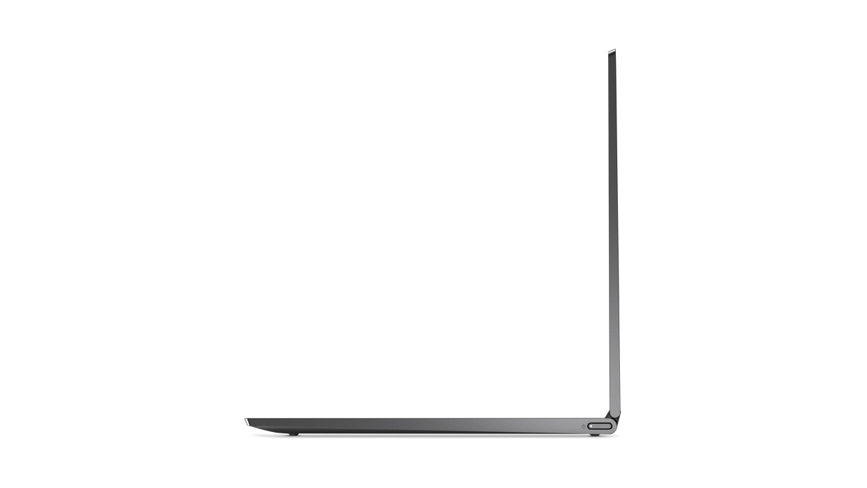 Right side view of opened Lenovo Yoga C940 in laptop mode