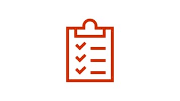 Clipboard icon with checkmarked list