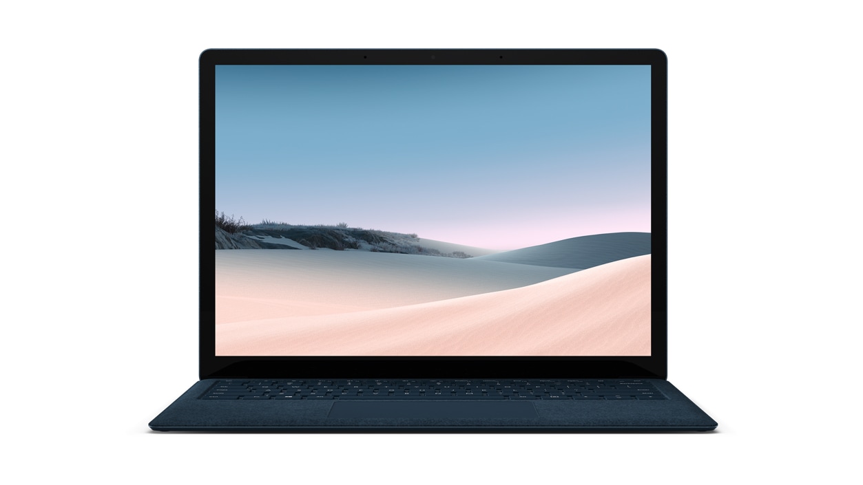 Surface Laptop 3 in Cobalt color.