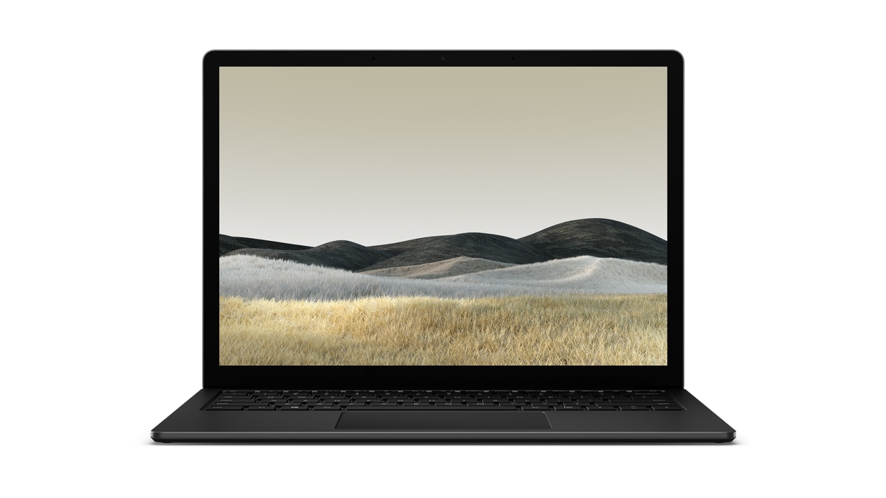Surface Laptop 3 in Black color.