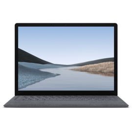 Front view of Surface Laptop 3 in Platinum