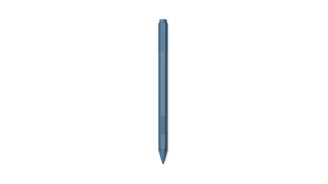 An ice blue Surface Pen