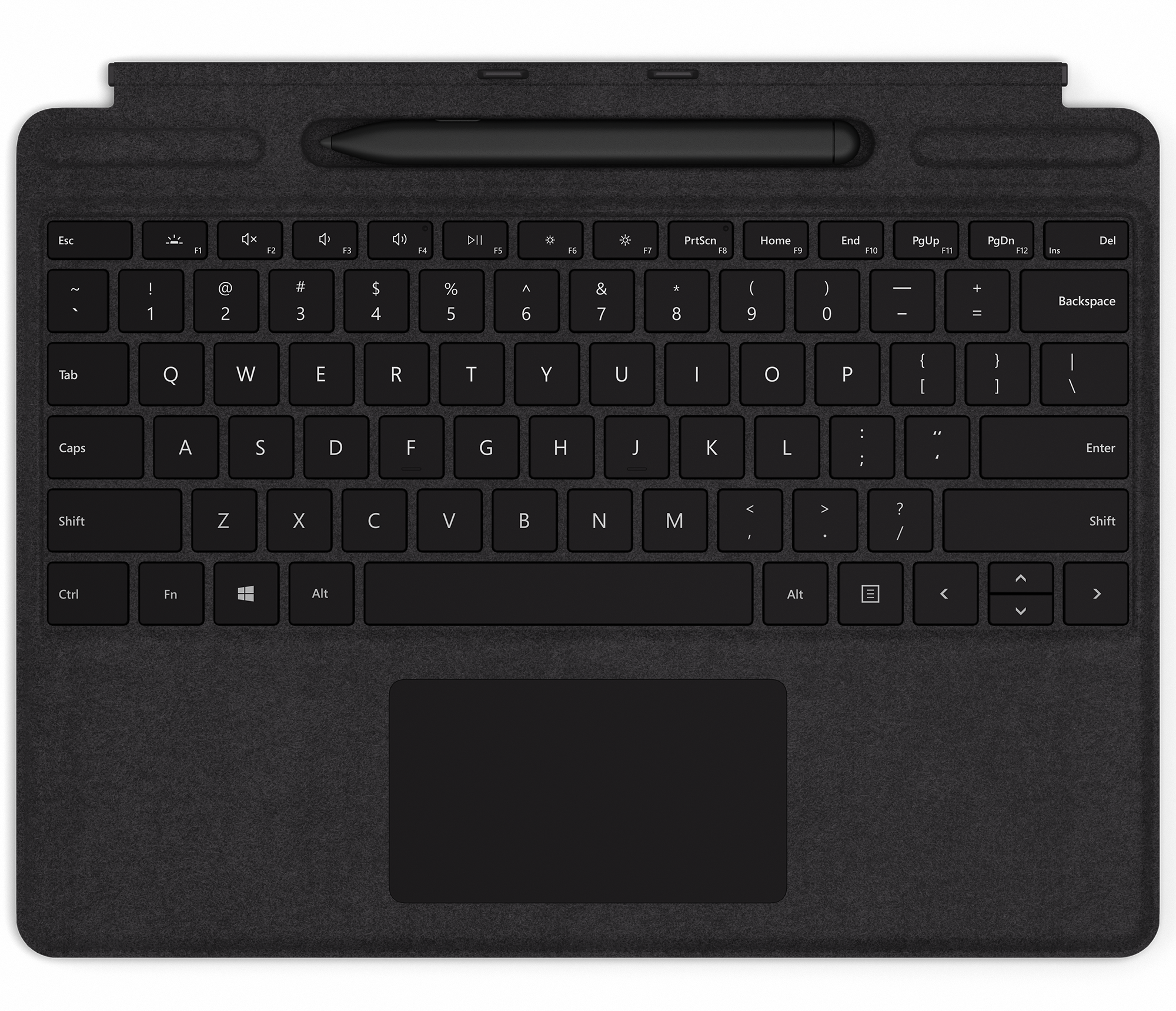 QWERTZ Keyboard Surface Cover Bundle Microsoft Surface Pro 8 Pro X Signature Keyboard im Bundle mit schwarzem Slim Pen 2 Mohnrot