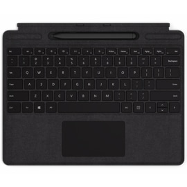 Klawiatura Surface Pro X Signature Keyboard w kolorze czarnym z uchwytem na pióro Slim Pen