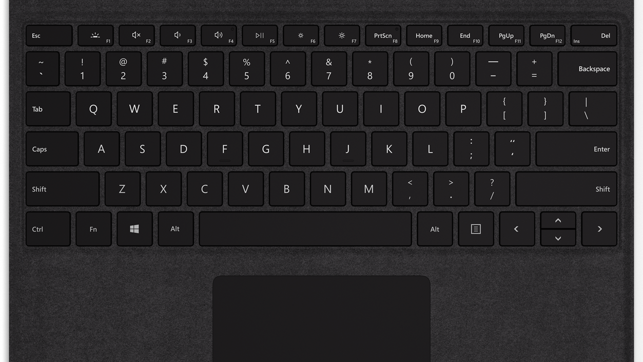スリム ペン付き Surface Pro X Signature キーボード