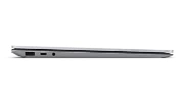 Surface Laptop 3 13.5” side view showing connections and ports
