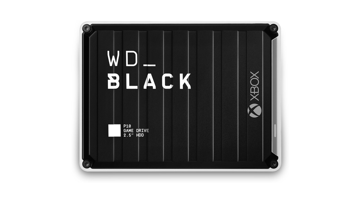 Bird eye view of the Western Digital Black P10 for Xbox One