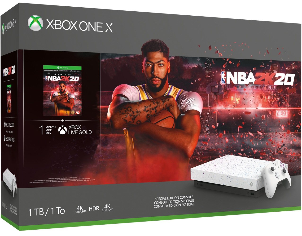 Xbox One X 1TB Console - NBA 2K20 Special Edition Bundle