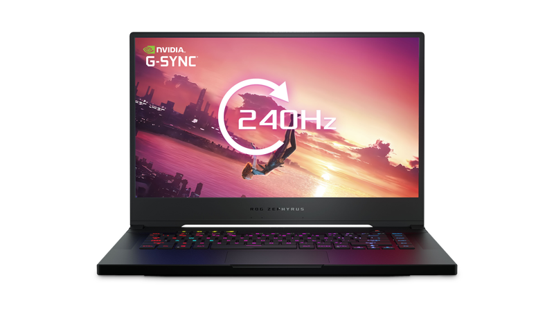 Front view of the Asus ROG Zephyrus S GX502