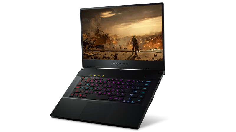 Front right view of the Asus ROG Zephyrus S GX502