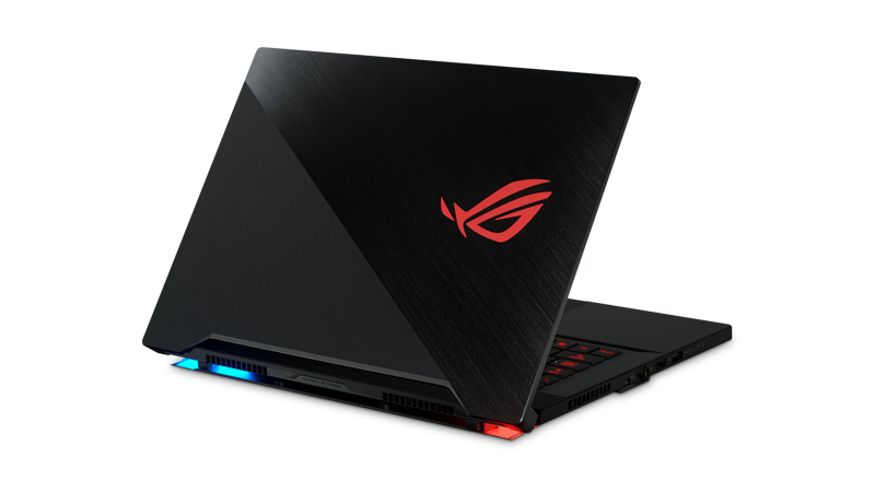 Right rear view of the Asus ROG Zephyrus S GX502