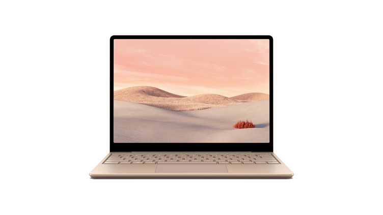 Surface Laptop Go in color sandstone