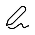 Pen writing icon