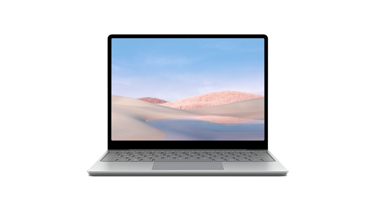 Surface Laptop Go in colour platinum