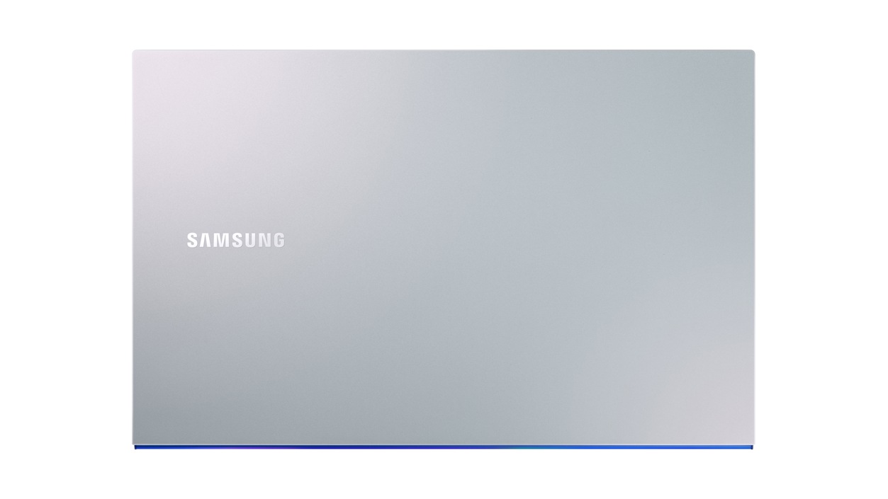 Birdseye view of closed Samsung Galaxy Book Ion 15 inch