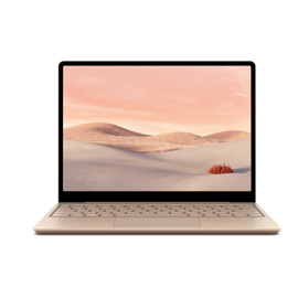 Surface Laptop Go in sandstone.