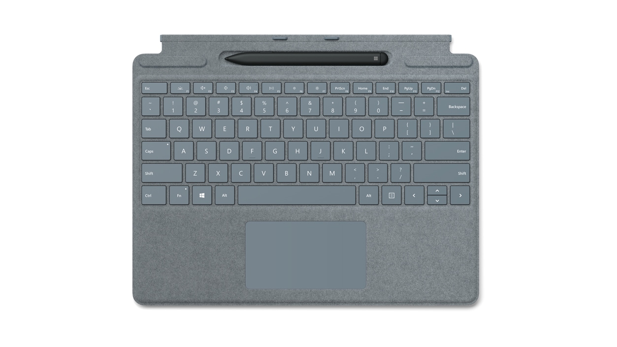 Surface Pro X Signature Keyboard with Slim Pen Bundle - Ice Blue