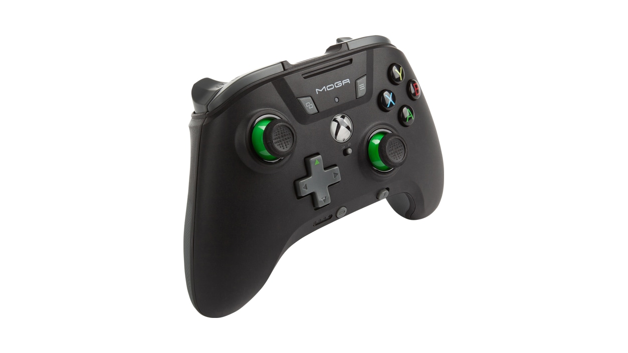 Side angle standalone view of PowerA MOGA XP5-X Plus Bluetooth® Controller for Mobile & Cloud Gaming Android/PC 