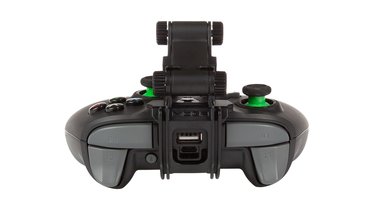 Rear view of PowerA MOGA XP5-X Plus Bluetooth® Controller for Mobile & Cloud Gaming Android/PC with Android clip 