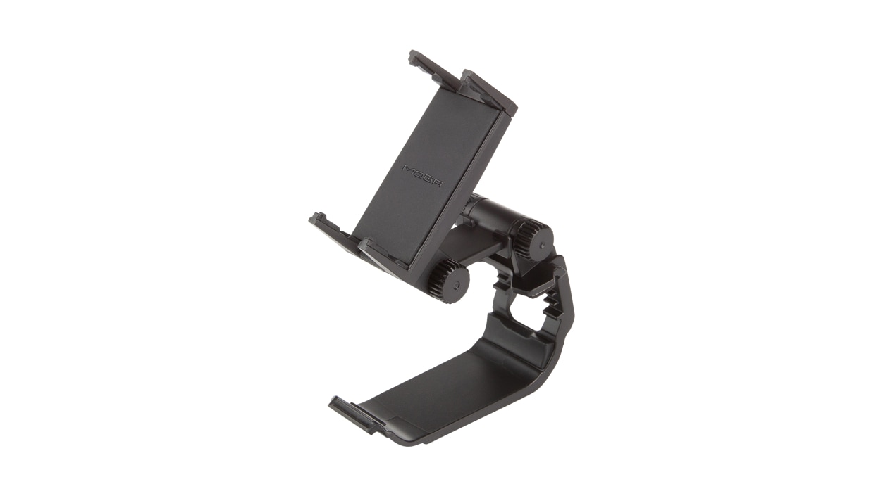 Side angle view of PowerA MOGA XP5-X Plus Android device controller clip 