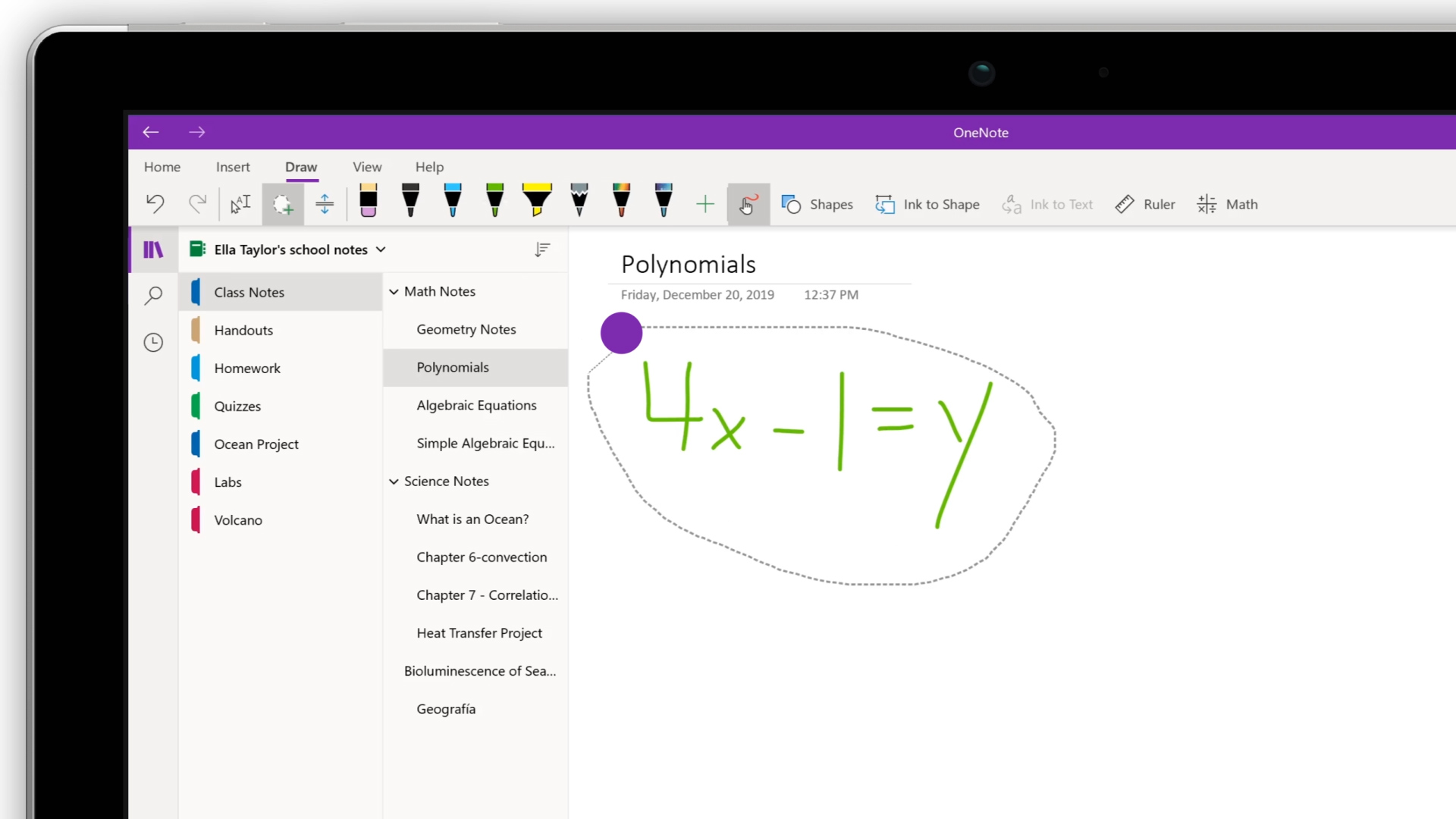 Создание математических формул с помощью рукописного ввода или текста в  OneNote с использованием помощника по преобразованию в математические  выражения - Служба поддержки Майкрософт