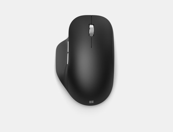 Black Microsoft Bluetooth® Ergonomic Mouse.
