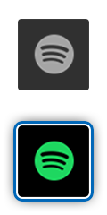Logo for Spotify.