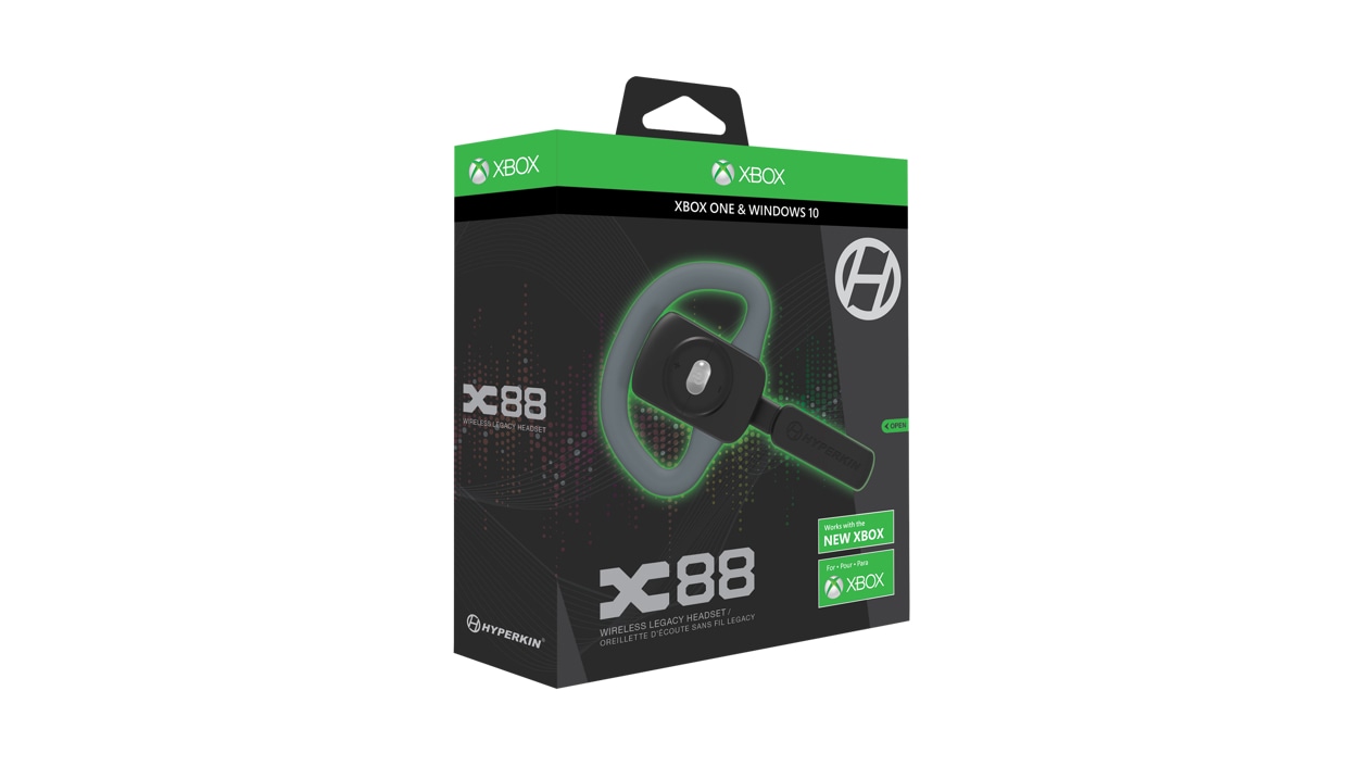 Packaging of the Hyperkin X88 Wireless Legacy Headset for Xbox One/Xbox Series X/Windows 10